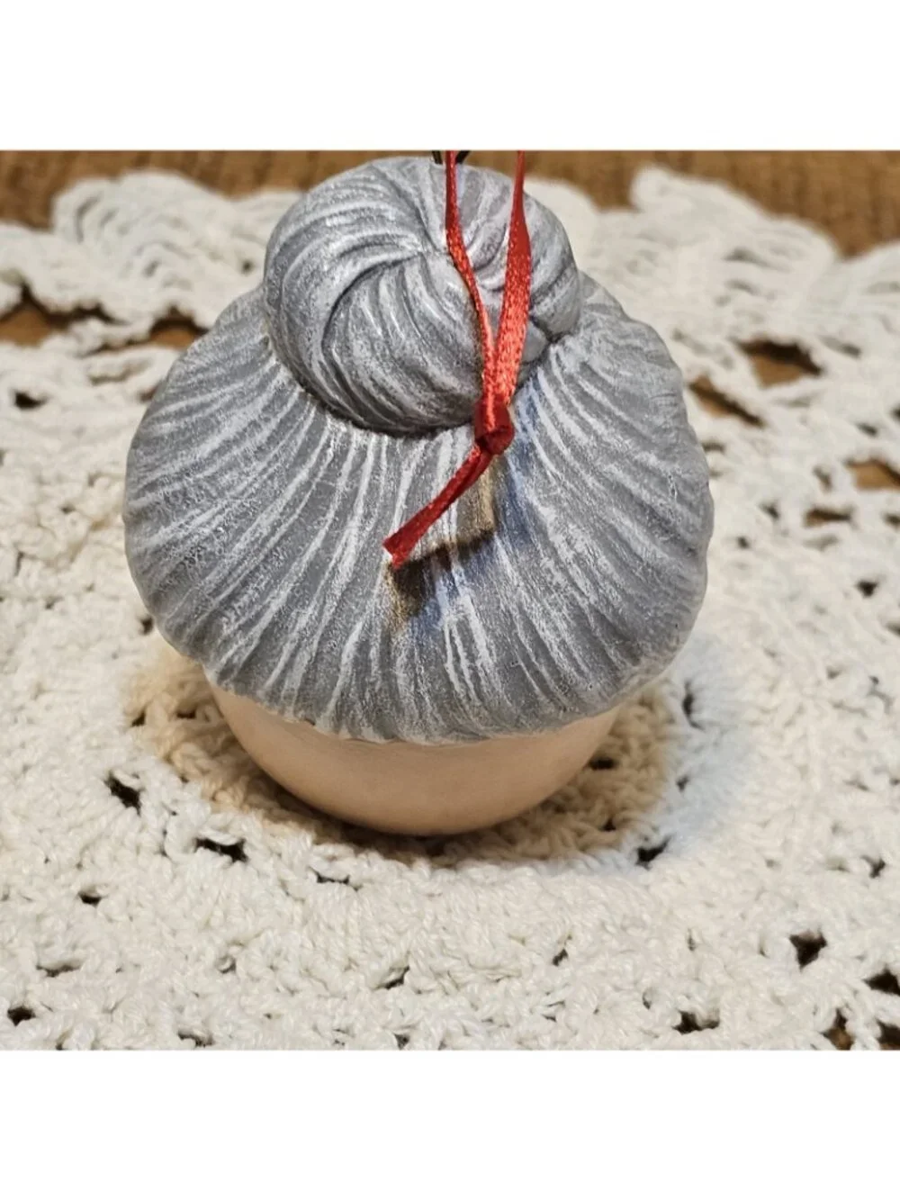 Ceramic Christmas Mrs.Claus eggpressions Christmas Ornament/ Decoration